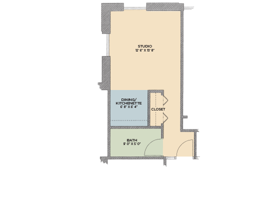 The Aster Studio Floor Plan