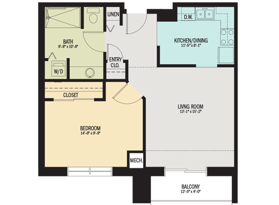 The Dahlia Apartment Floor Plan