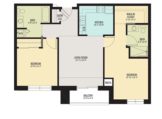 The Laurel Apartment Floor Plan