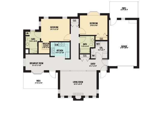 The Poplar-Villa Floor Plan